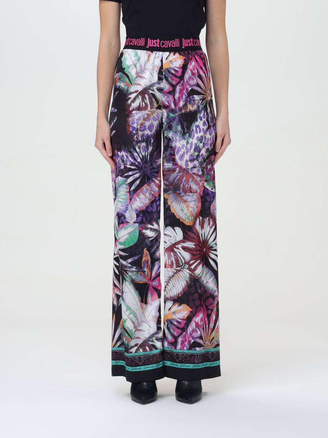 Just Cavalli Trousers JUST CAVALLI Woman colour Multicolor