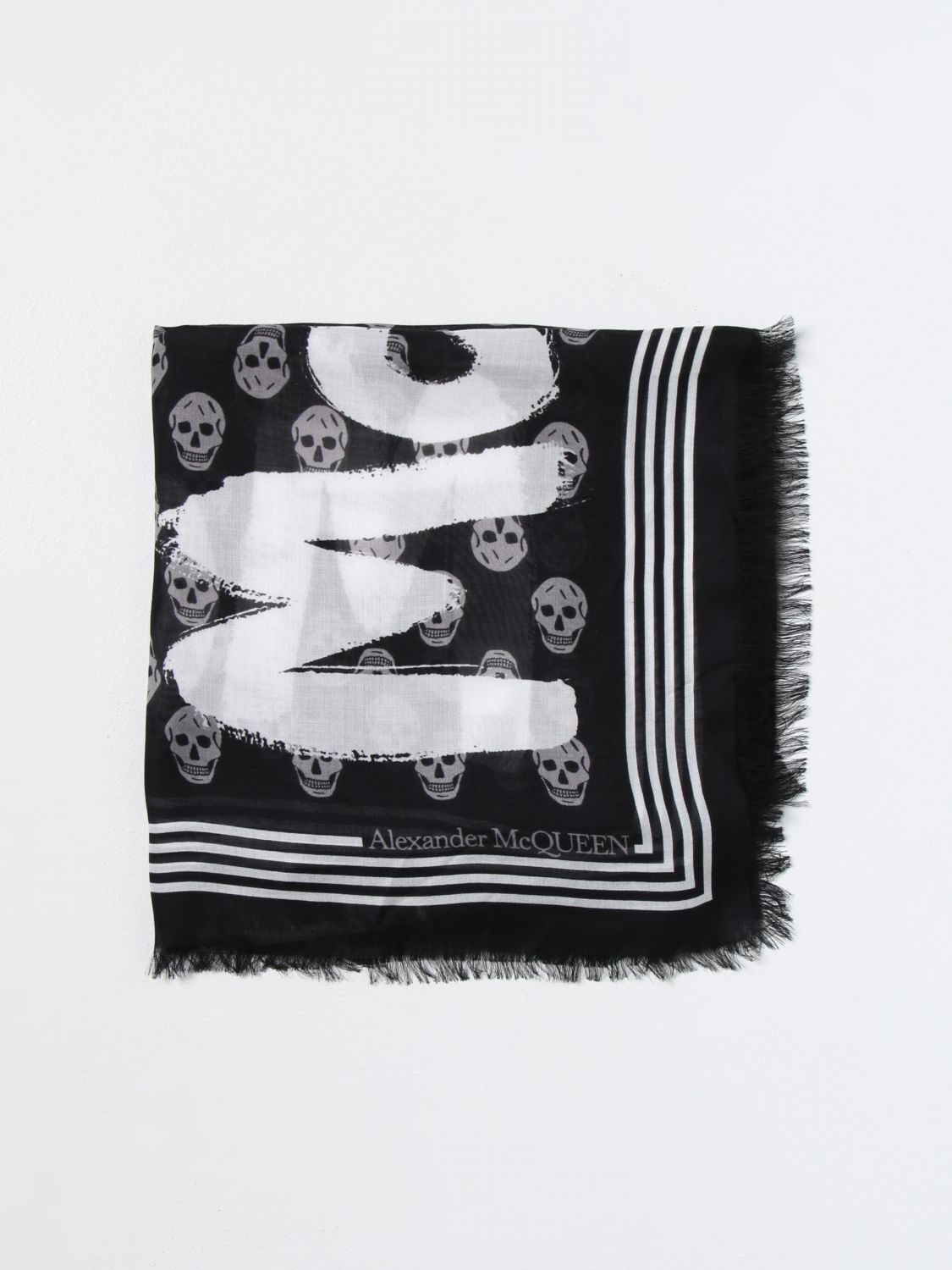 Alexander McQueen Scarf ALEXANDER MCQUEEN Men colour Black