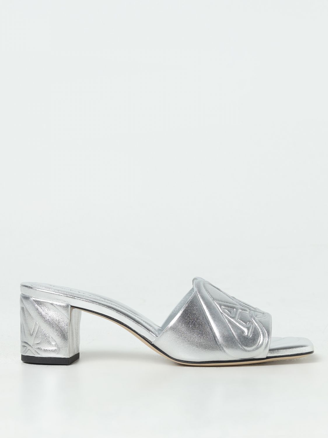 Alexander McQueen Heeled Sandals ALEXANDER MCQUEEN Woman colour Silver