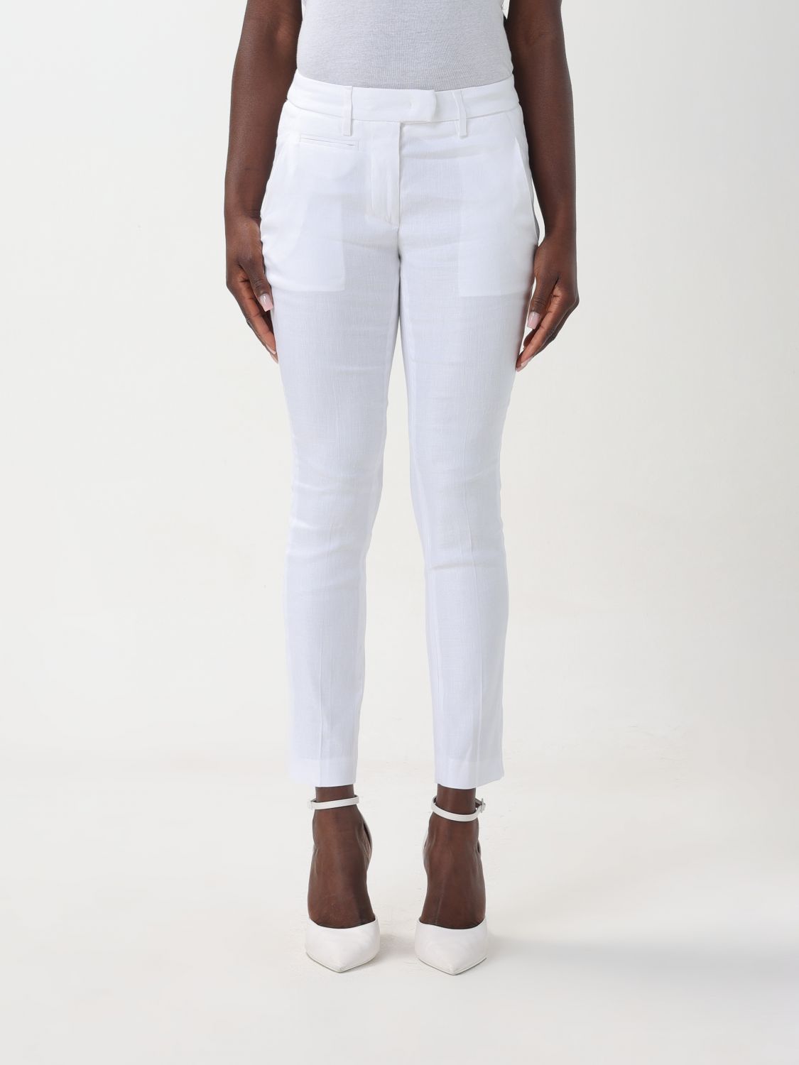 Dondup Trousers DONDUP Woman colour White