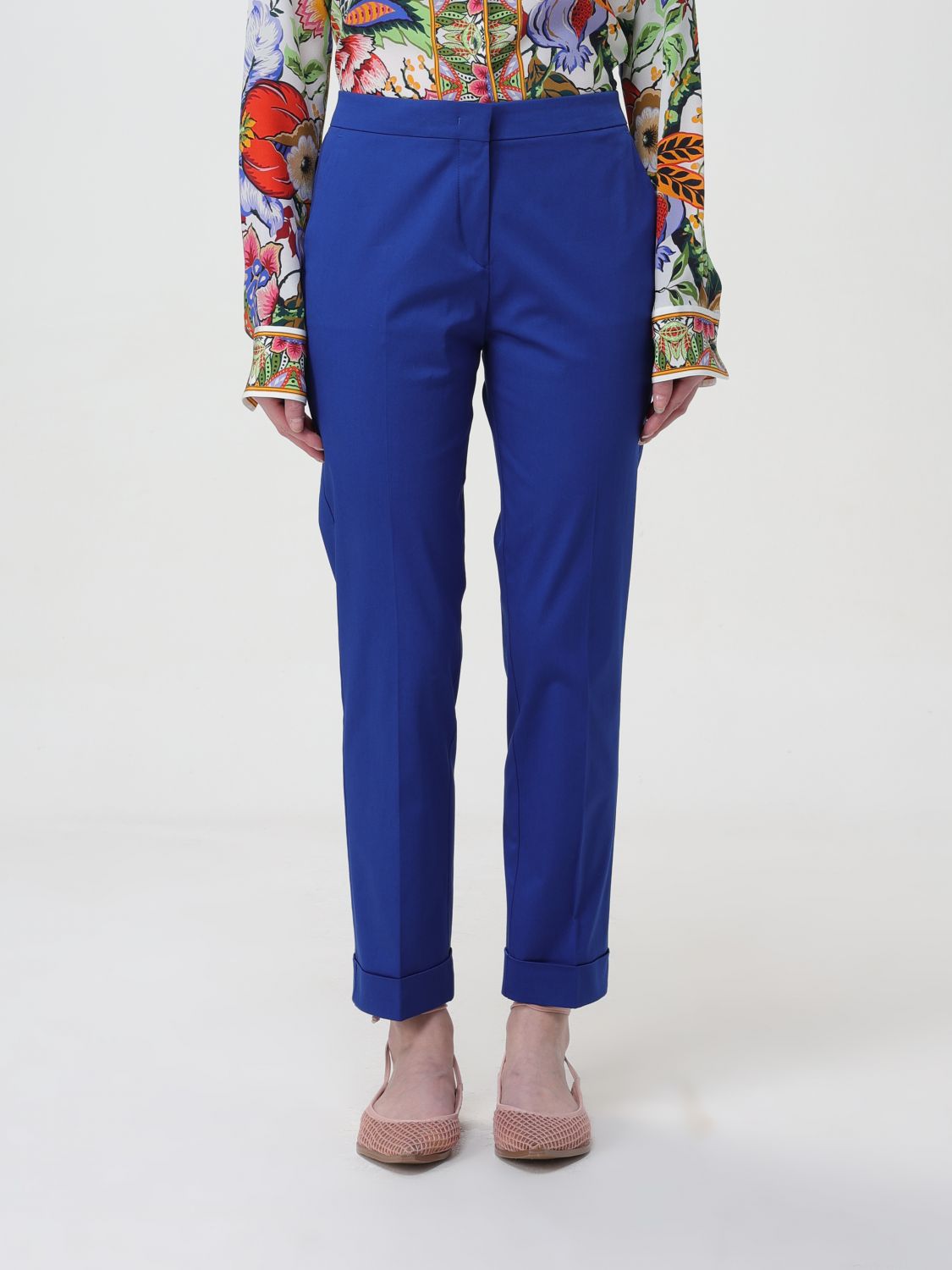 Etro Trousers ETRO Woman colour Blue