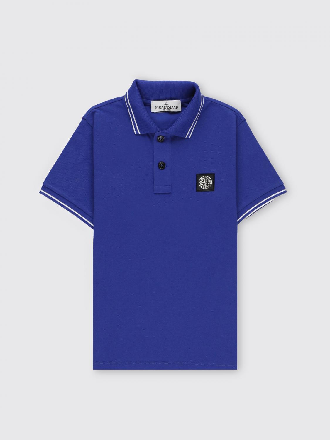 Stone Island Junior Polo Shirt STONE ISLAND JUNIOR Kids colour Navy