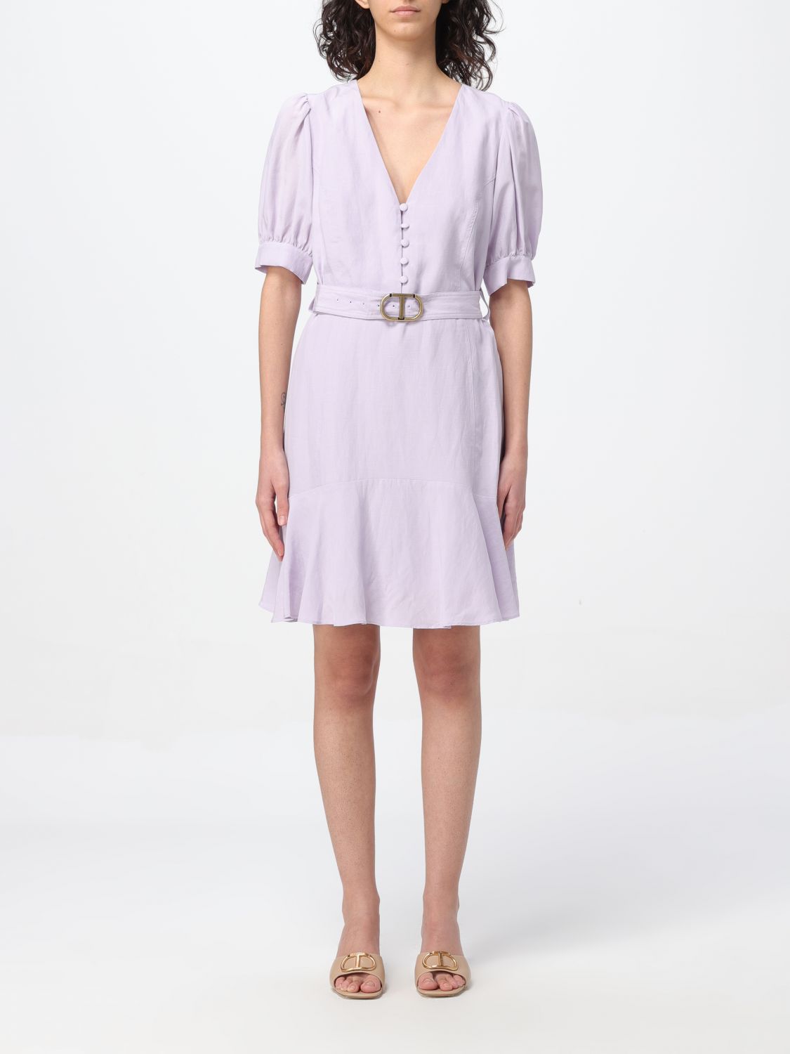 Twinset Dress TWINSET Woman colour Lilac