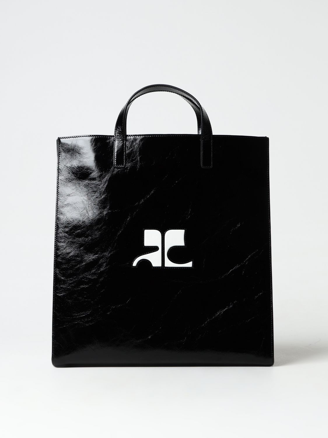 Courrèges Tote Bags COURRÈGES Woman colour Black