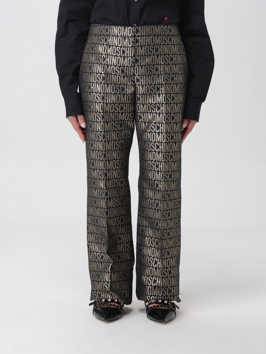 Moschino Couture Trousers MOSCHINO COUTURE Woman colour Gold