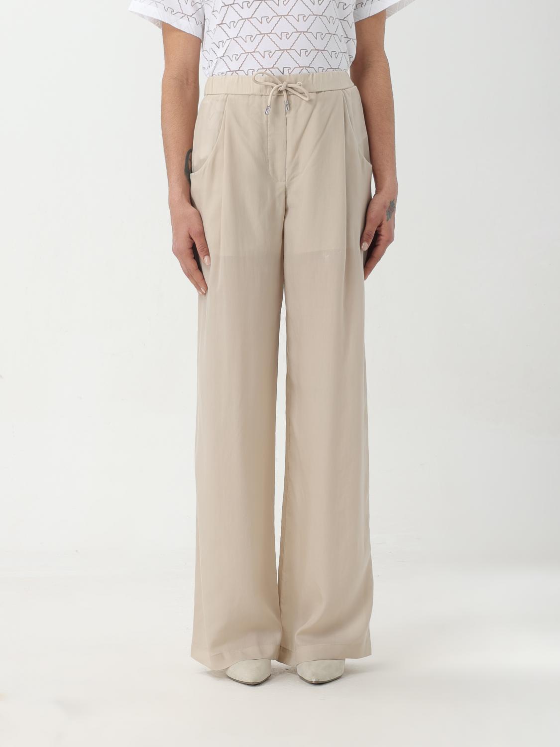 Emporio Armani Trousers EMPORIO ARMANI Woman colour Natural