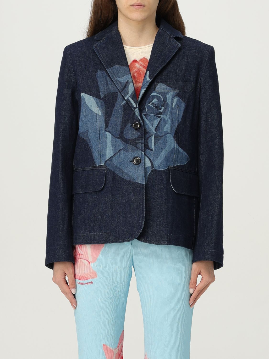 Kenzo Jacket KENZO Woman color Blue