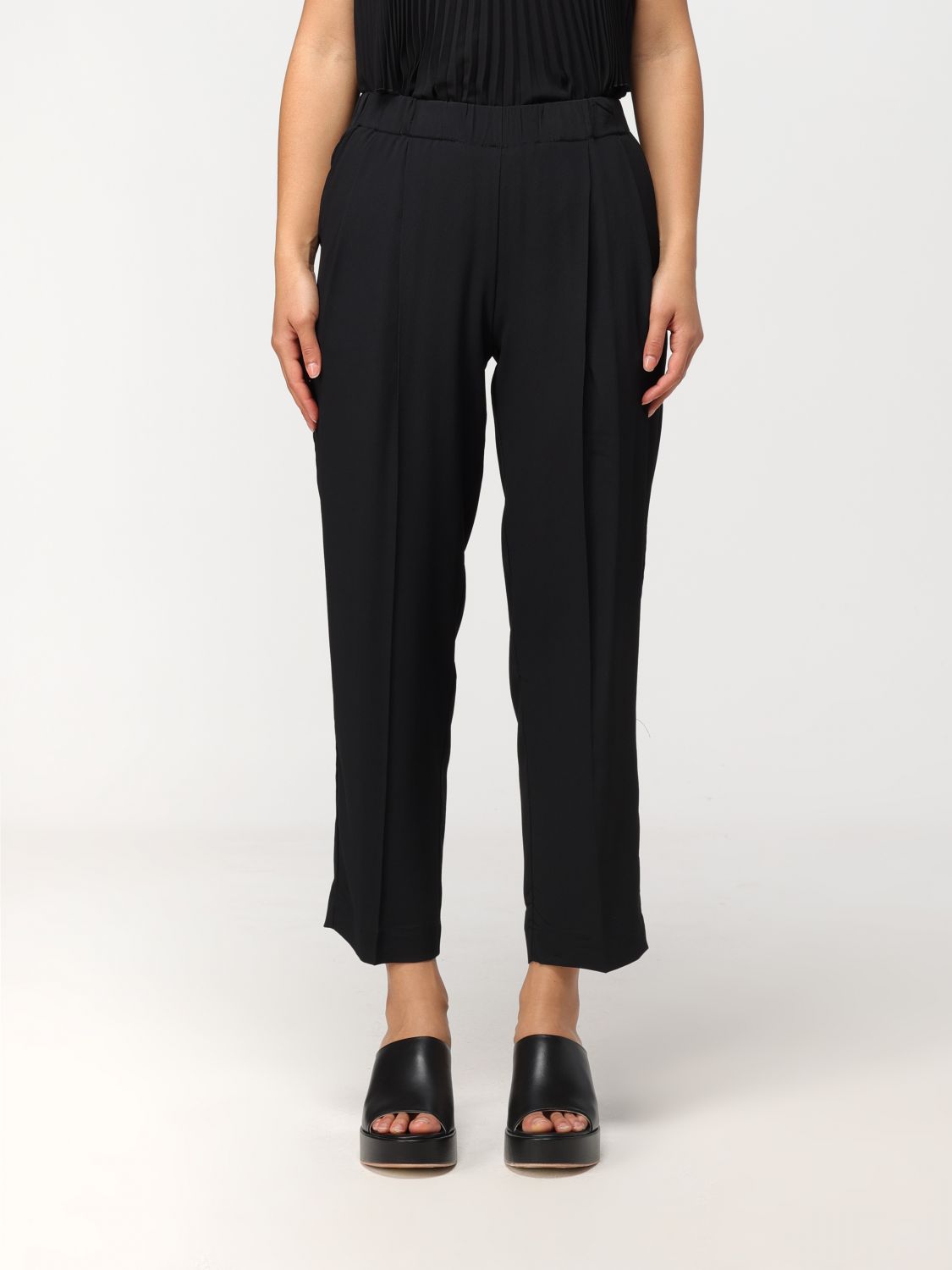 Semicouture Trousers SEMICOUTURE Woman colour Black