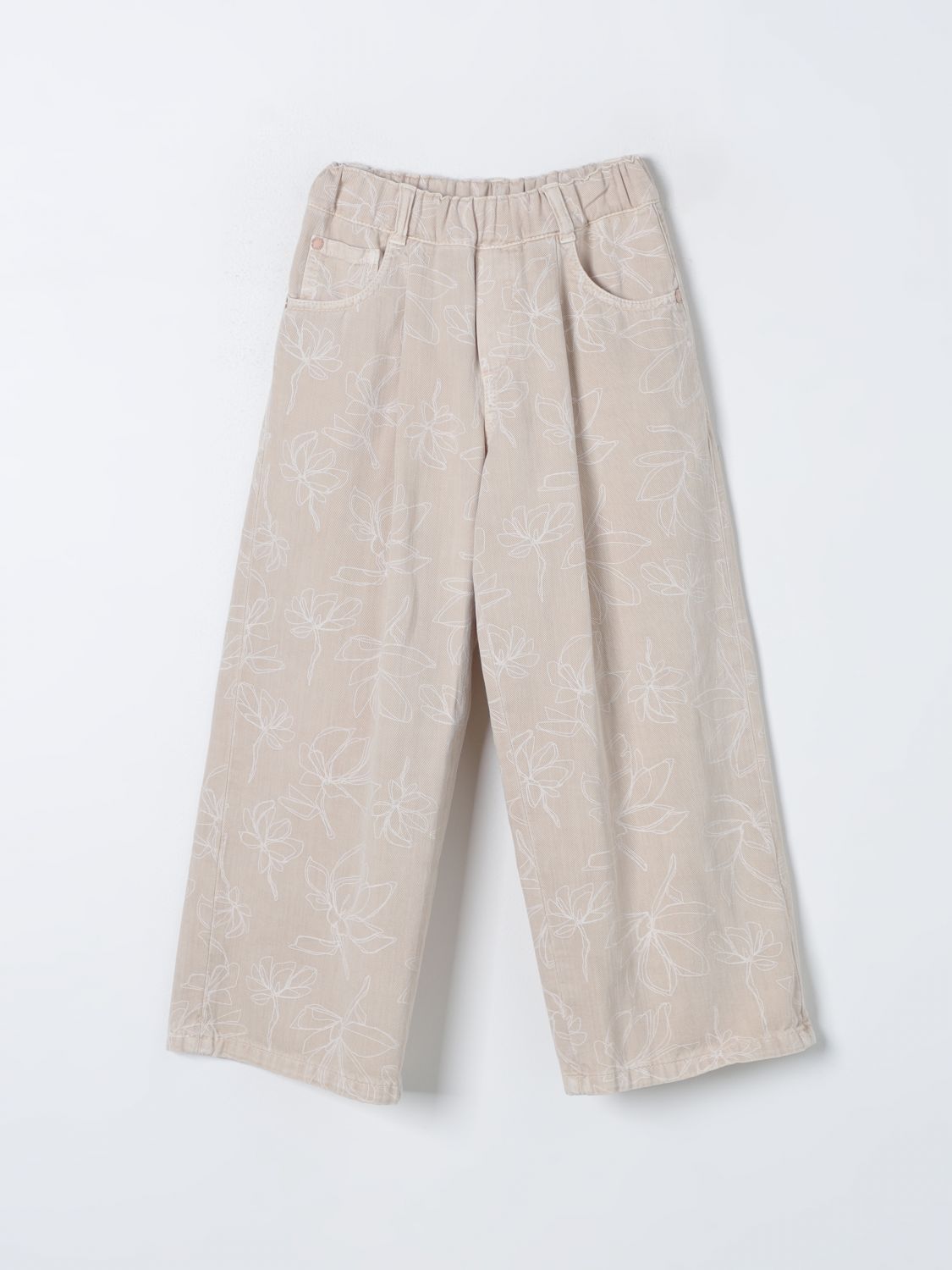 Brunello Cucinelli Trousers BRUNELLO CUCINELLI Kids colour Beige