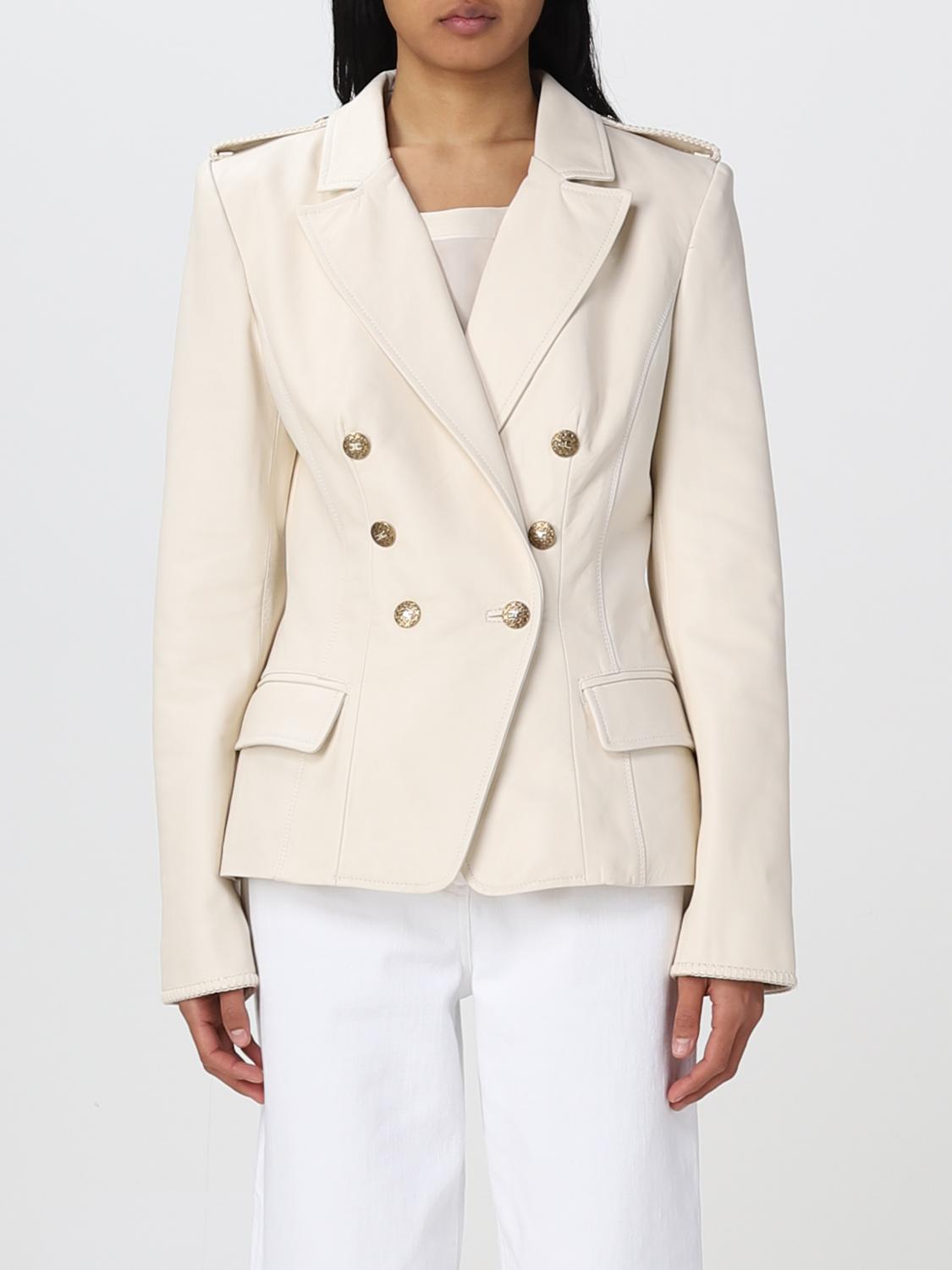 Elisabetta Franchi Jacket ELISABETTA FRANCHI Woman colour Butter