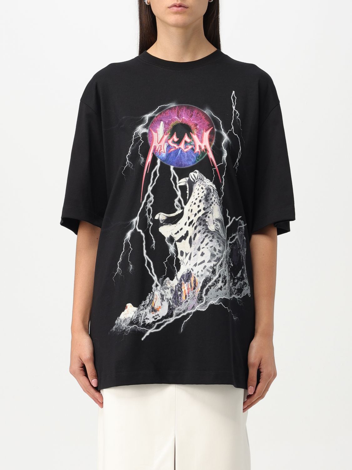 Msgm T-Shirt MSGM Woman colour Black