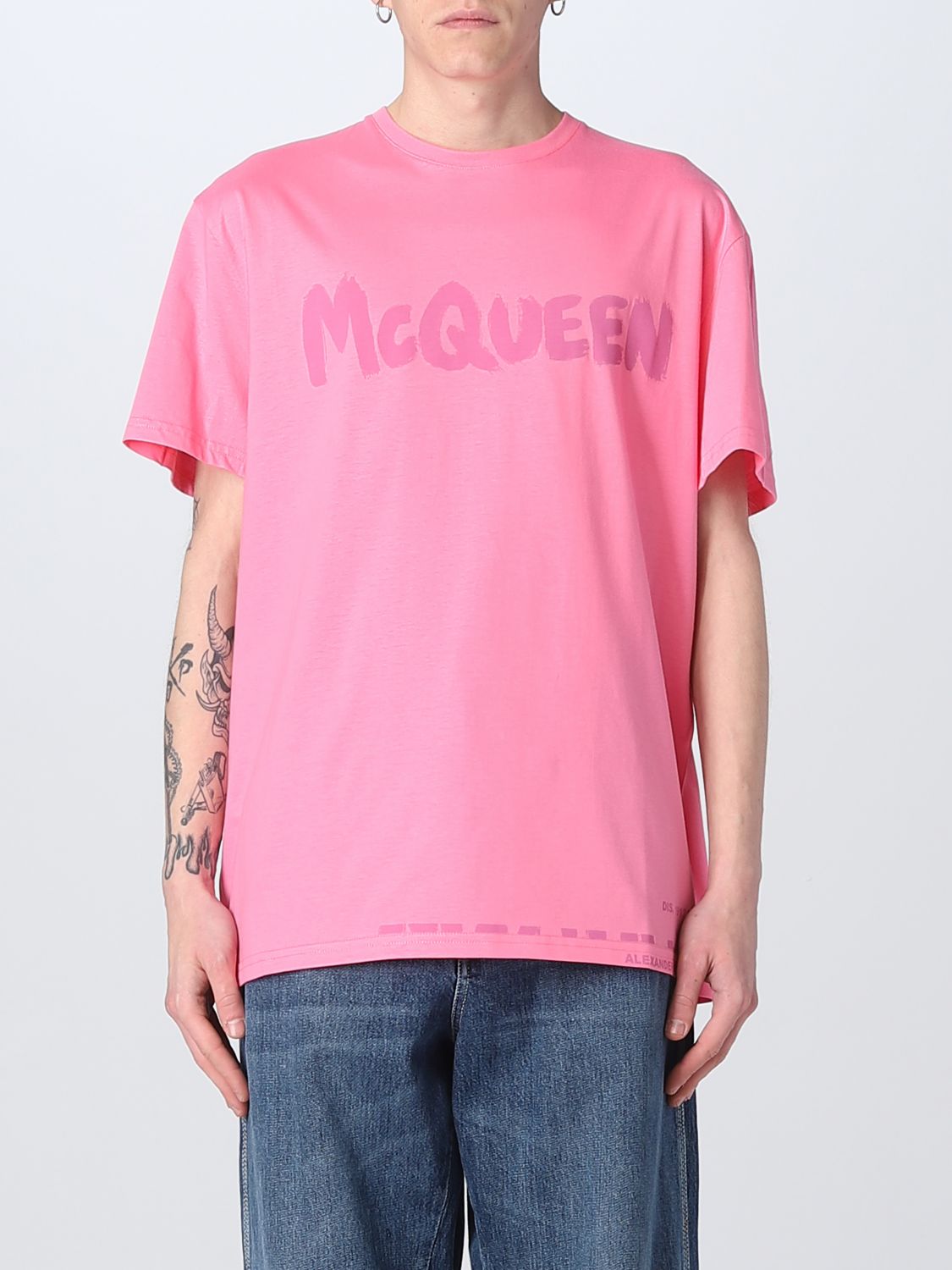 Alexander McQueen T-Shirt ALEXANDER MCQUEEN Men colour Pink