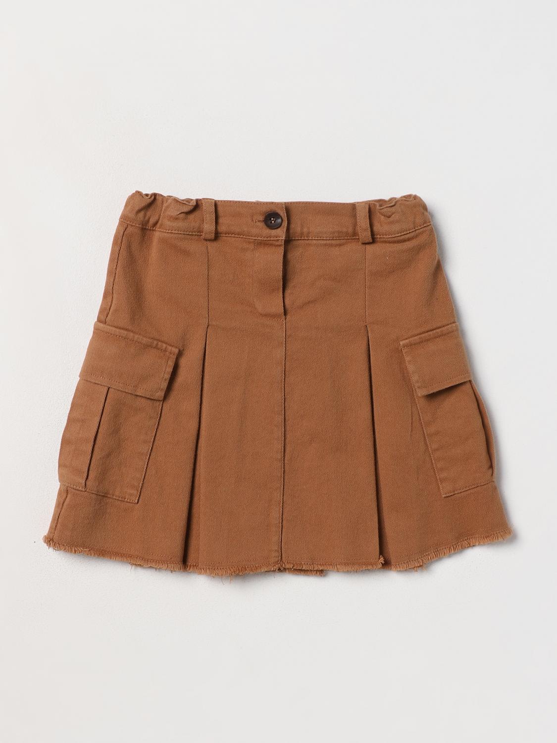 Zhoe & Tobiah Skirt ZHOE & TOBIAH Kids colour Brown