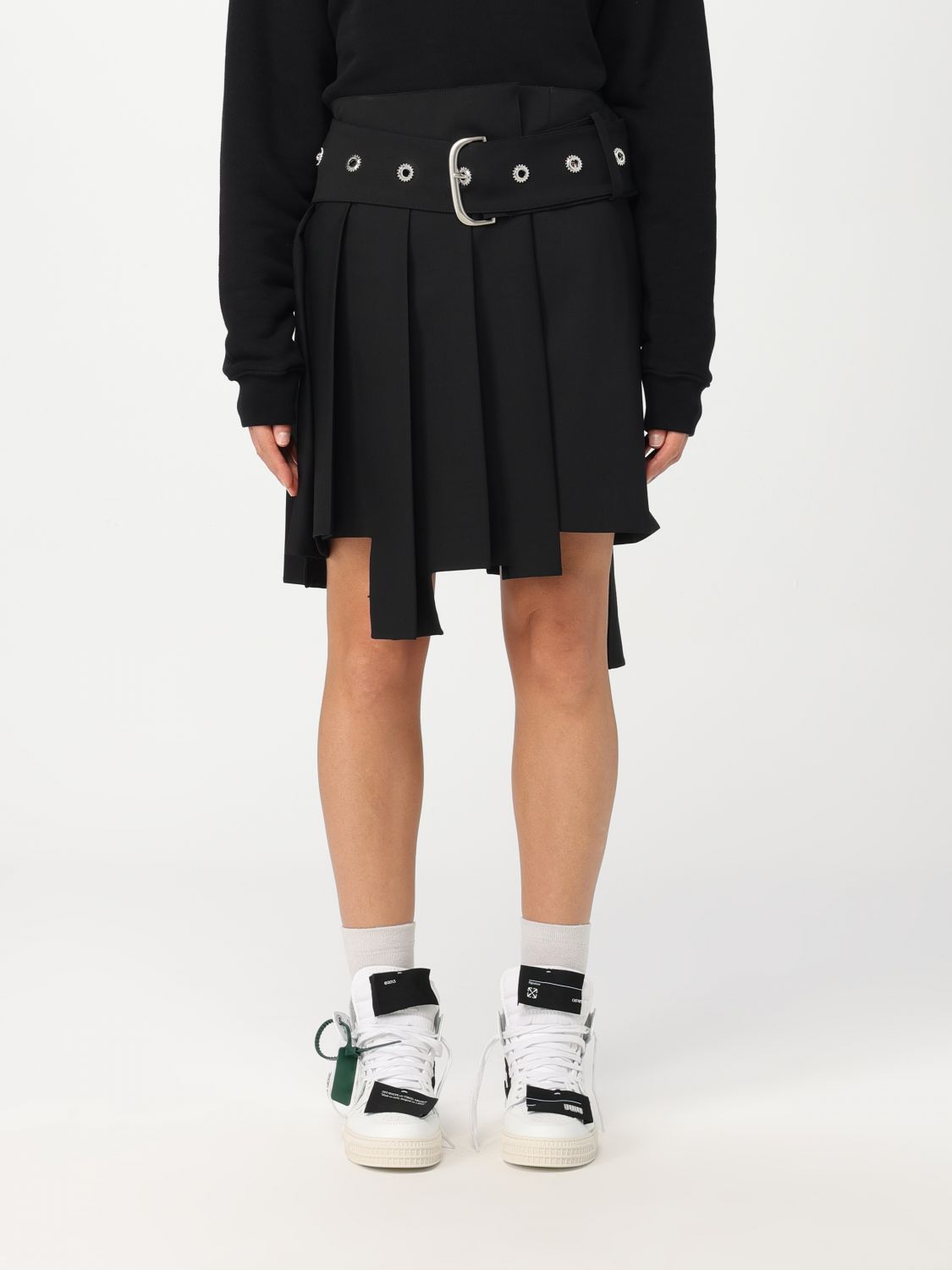 OFF-WHITE Skirt OFF-WHITE Woman colour Black