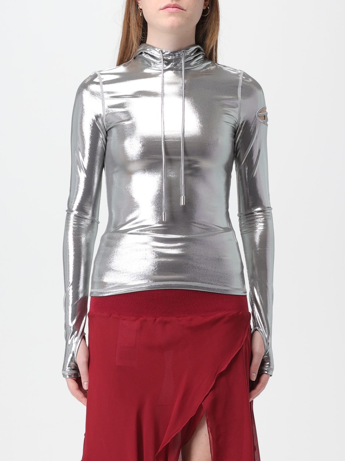 Diesel Top DIESEL Woman colour Silver