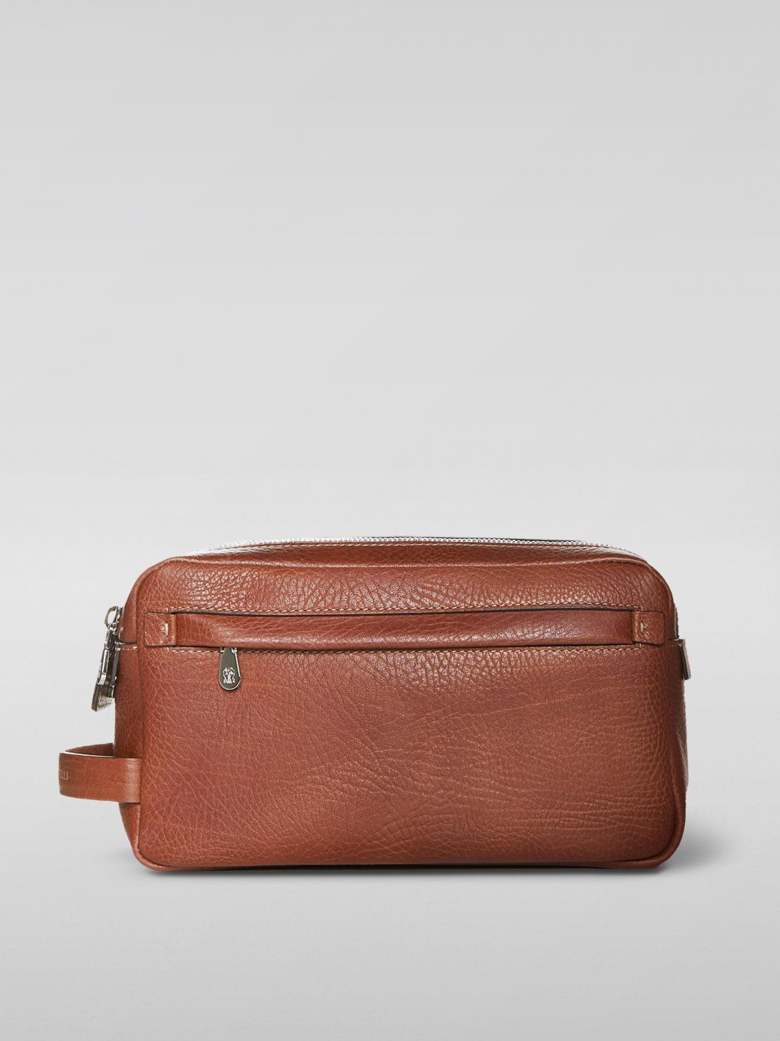 Brunello Cucinelli Cosmetic Case BRUNELLO CUCINELLI Men colour Brown