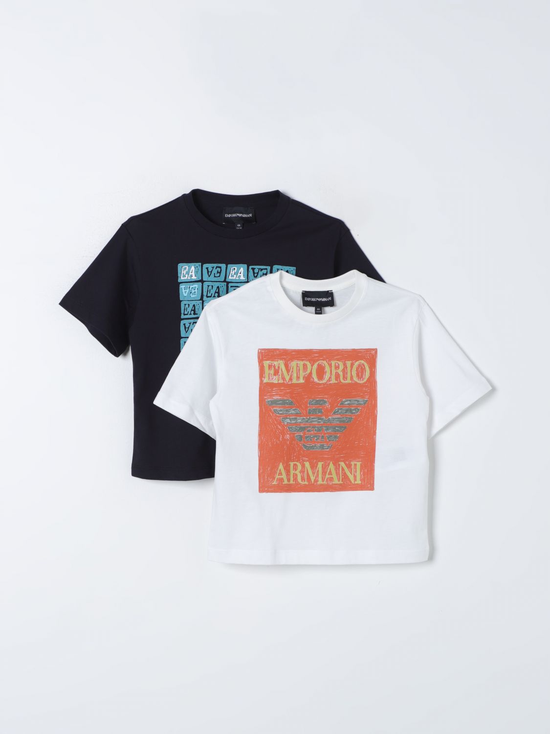 Emporio Armani Kids T-Shirt EMPORIO ARMANI KIDS Kids colour Gnawed Blue