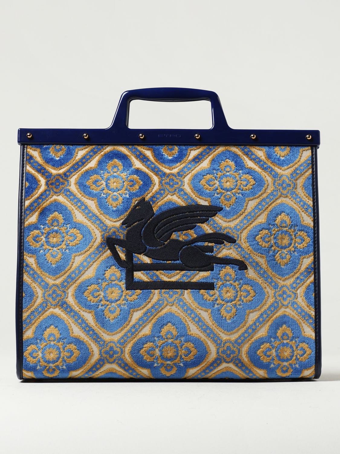 Etro Tote Bags ETRO Woman colour Blue