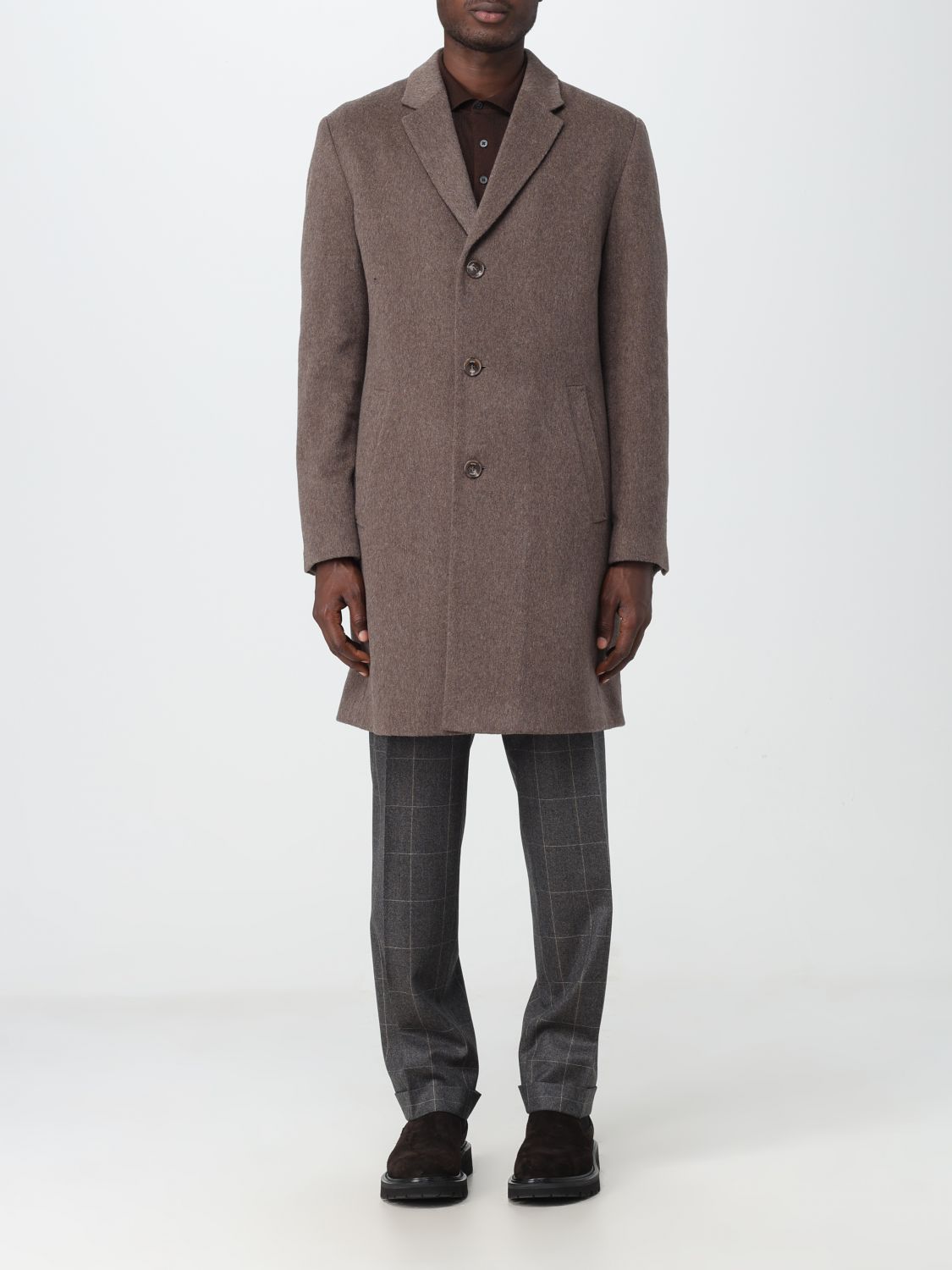 BOSS Coat BOSS Men colour Beige