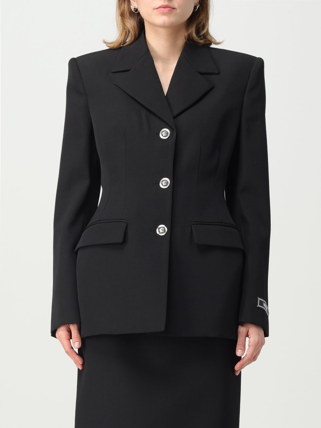 Versace Blazer VERSACE Woman colour Black