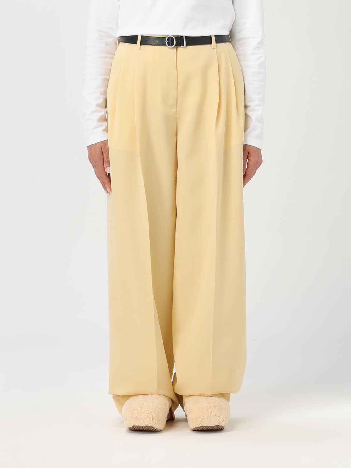 Jil Sander Trousers JIL SANDER Woman colour Yellow