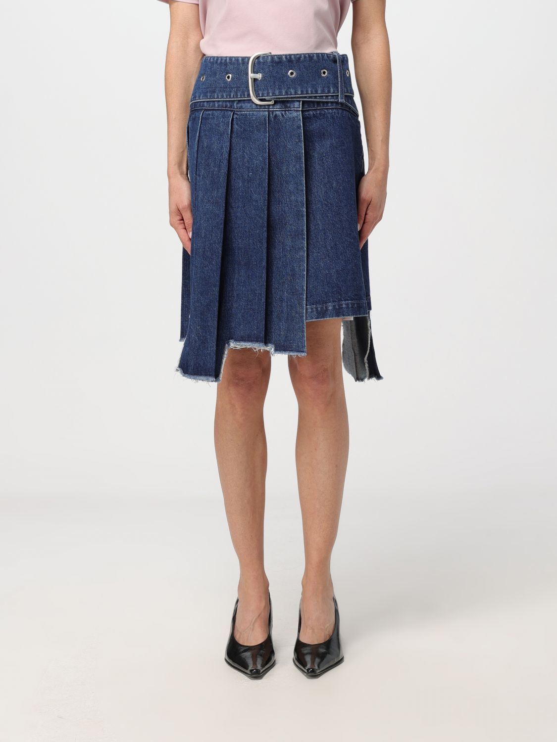 OFF-WHITE Skirt OFF-WHITE Woman color Denim