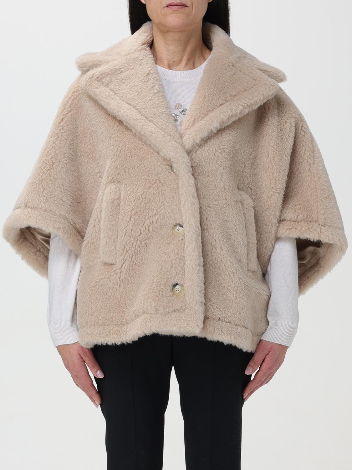 Max Mara Cloak MAX MARA Woman colour Sand