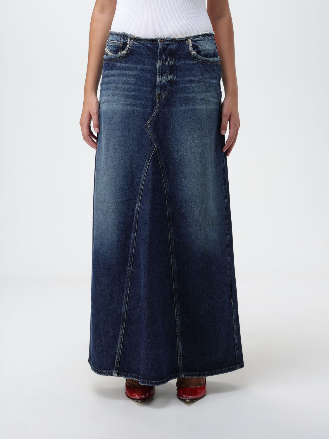 Diesel Skirt DIESEL Woman colour Denim