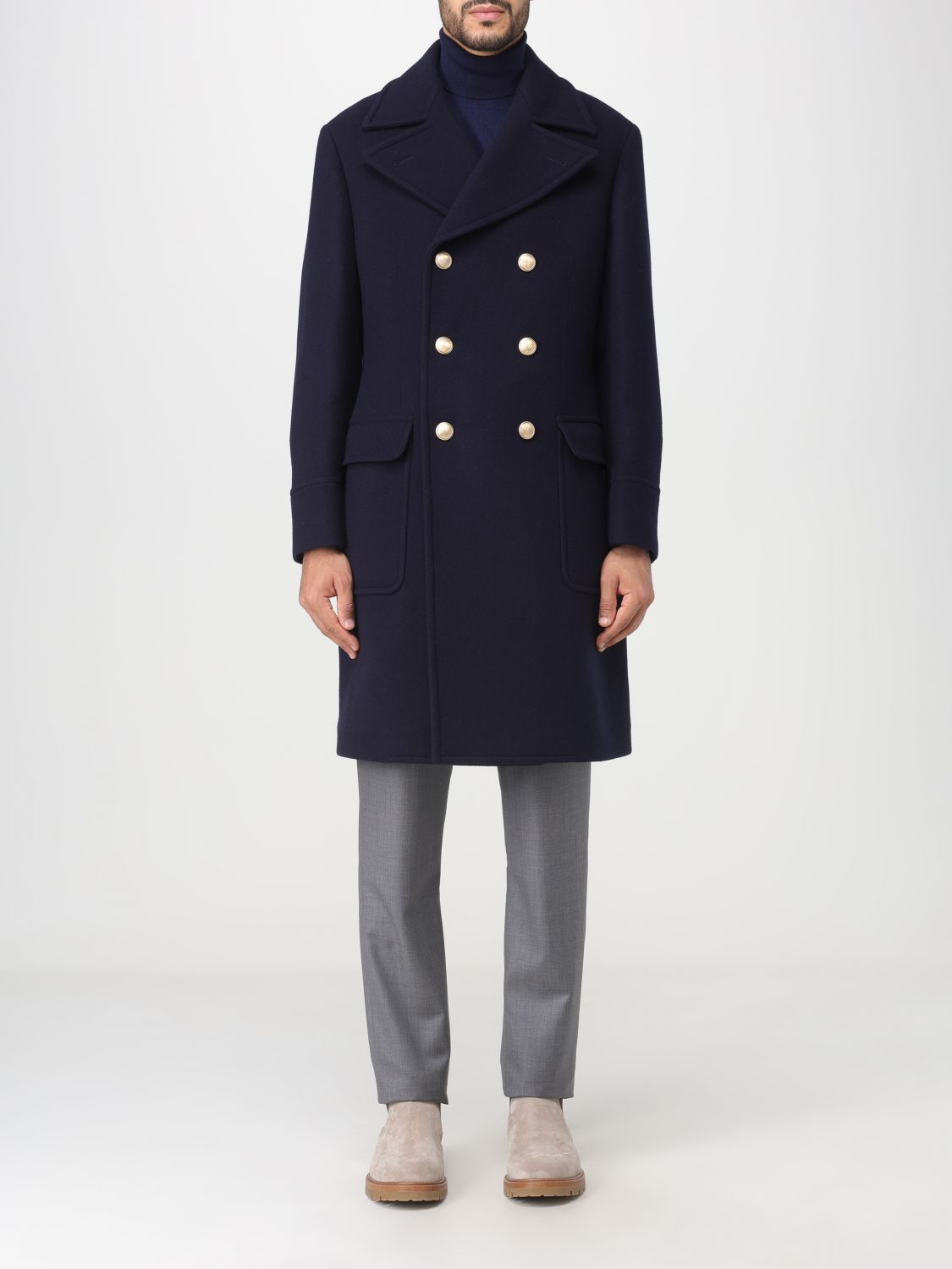 Brunello Cucinelli Coat BRUNELLO CUCINELLI Men colour Navy