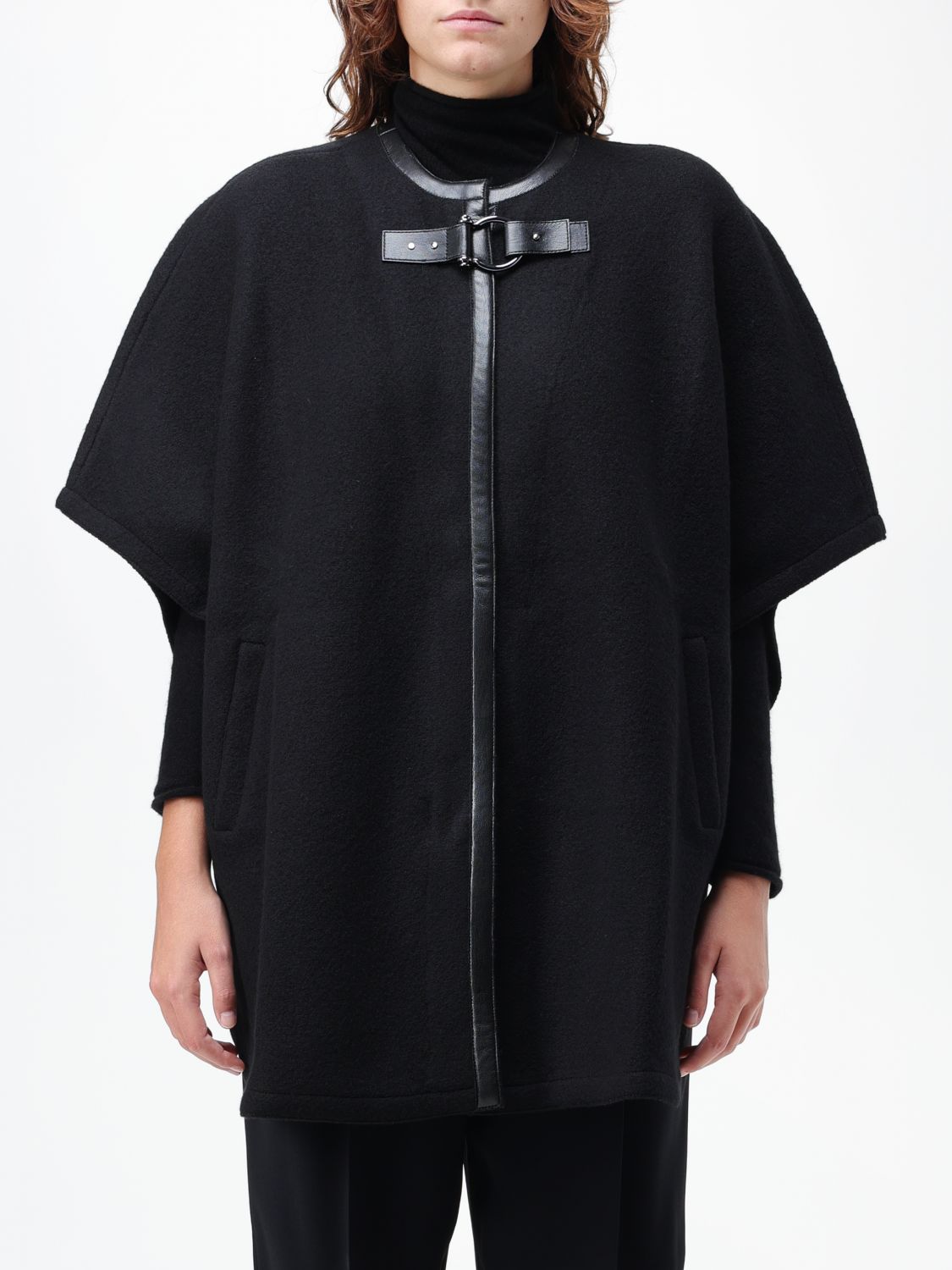 Emporio Armani Cloak EMPORIO ARMANI Woman colour Black