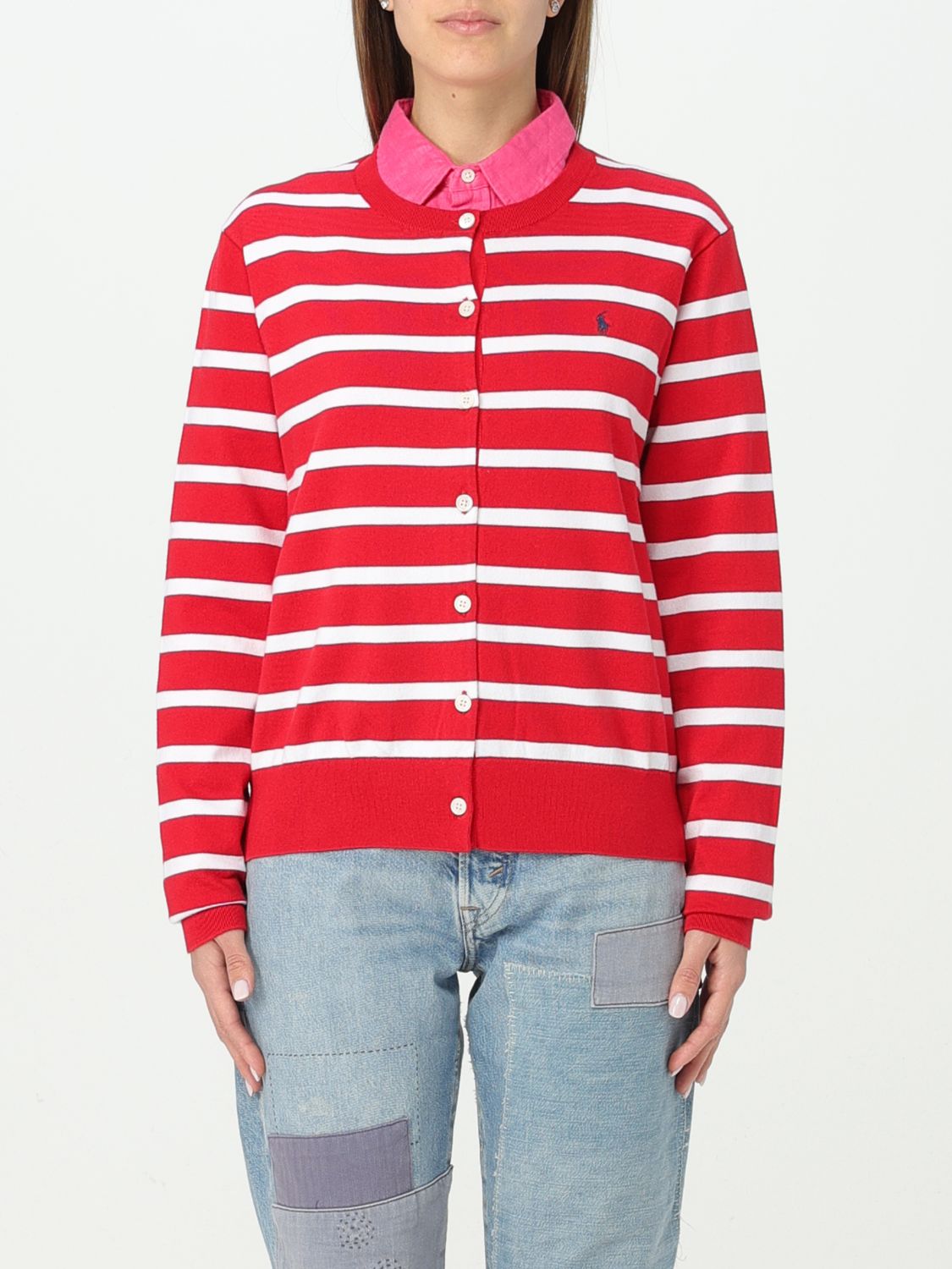 Polo Ralph Lauren Cardigan POLO RALPH LAUREN Woman colour Red