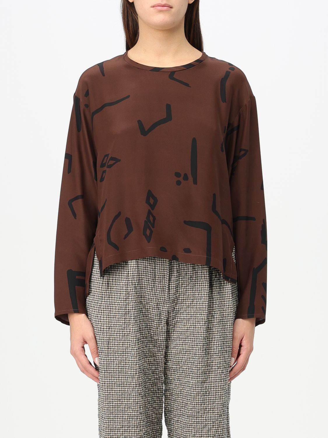 Alysi Top ALYSI Woman colour Brown