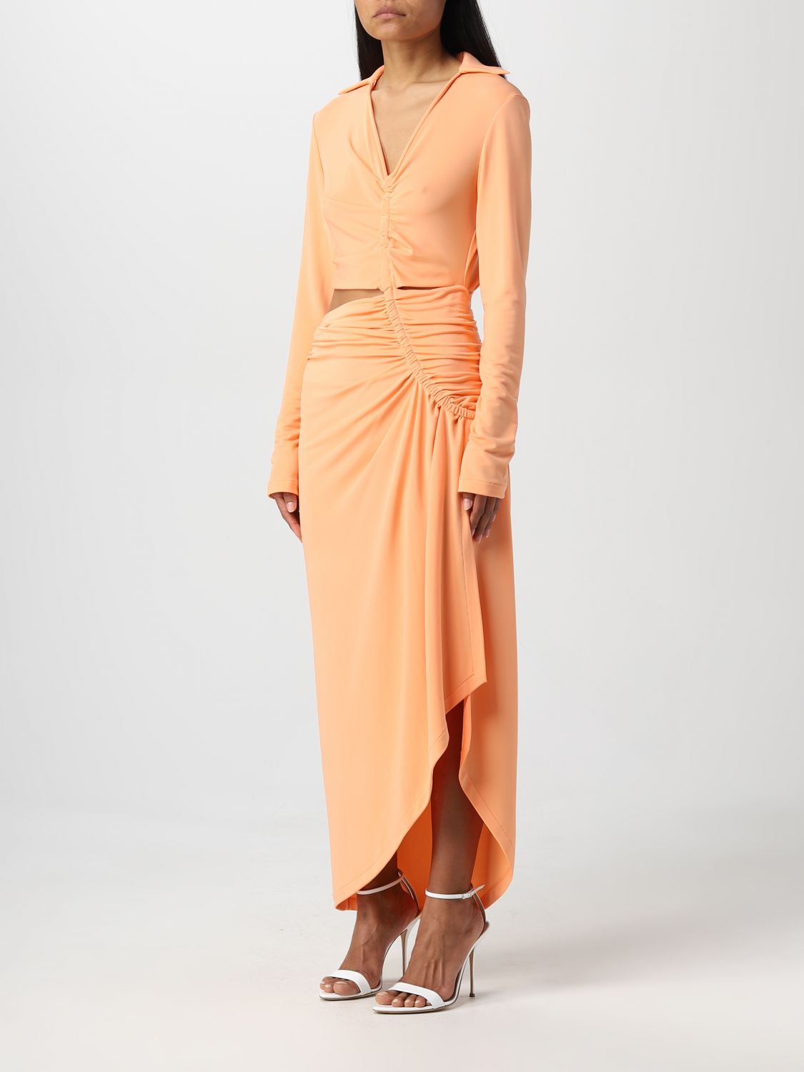 OFF-WHITE Dress OFF-WHITE Woman colour Peach