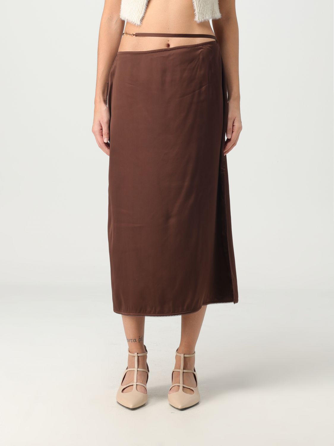 Jacquemus Skirt JACQUEMUS Woman colour Brown