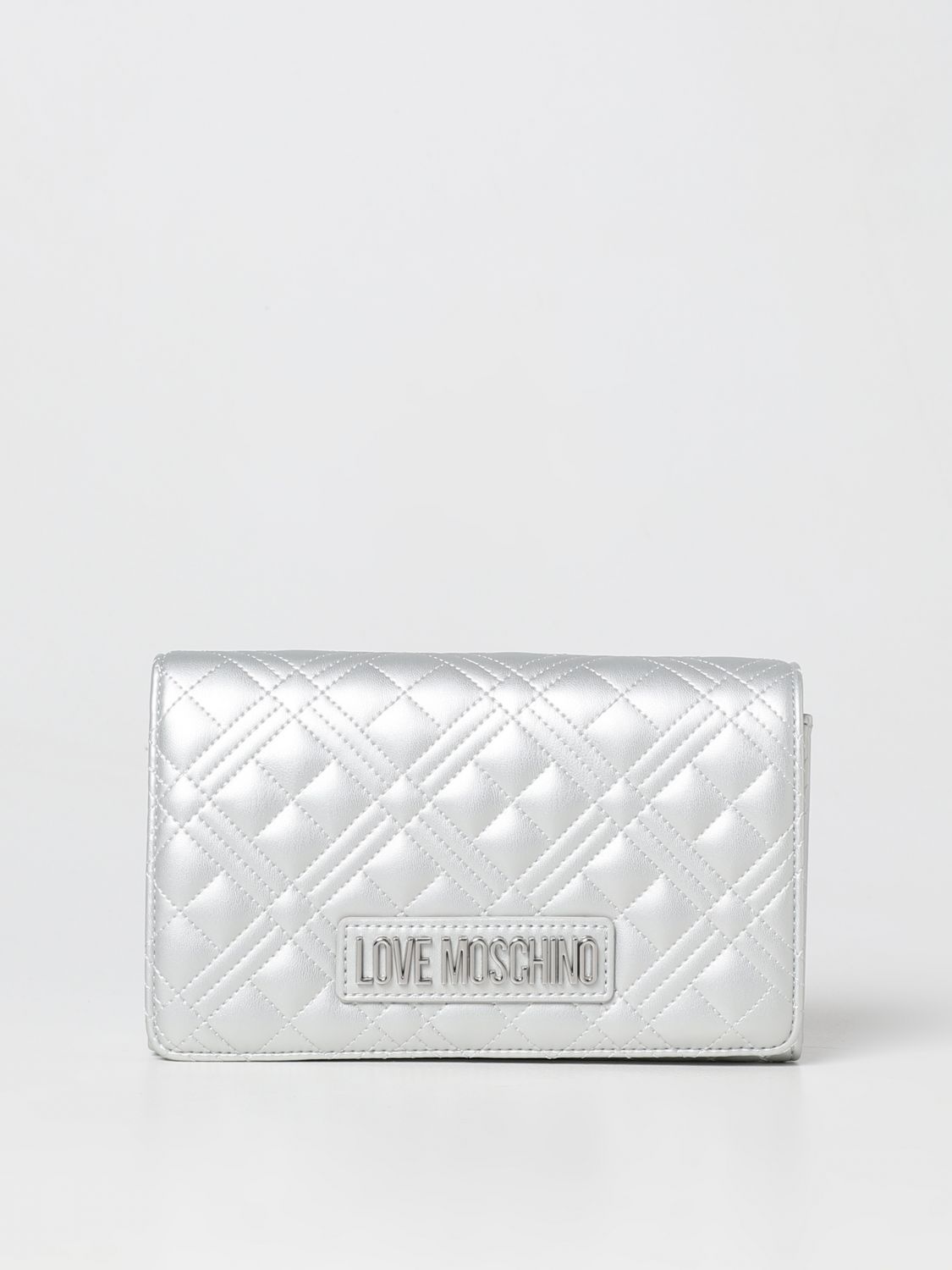 Love Moschino Crossbody Bags LOVE MOSCHINO Woman colour Silver