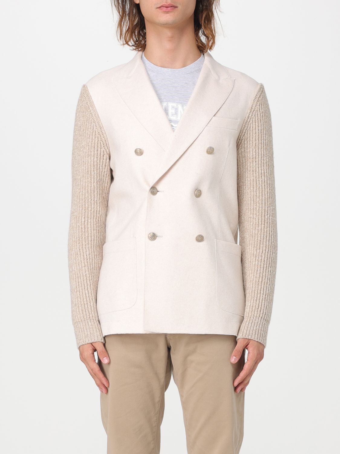 Eleventy Jacket ELEVENTY Men colour Sand