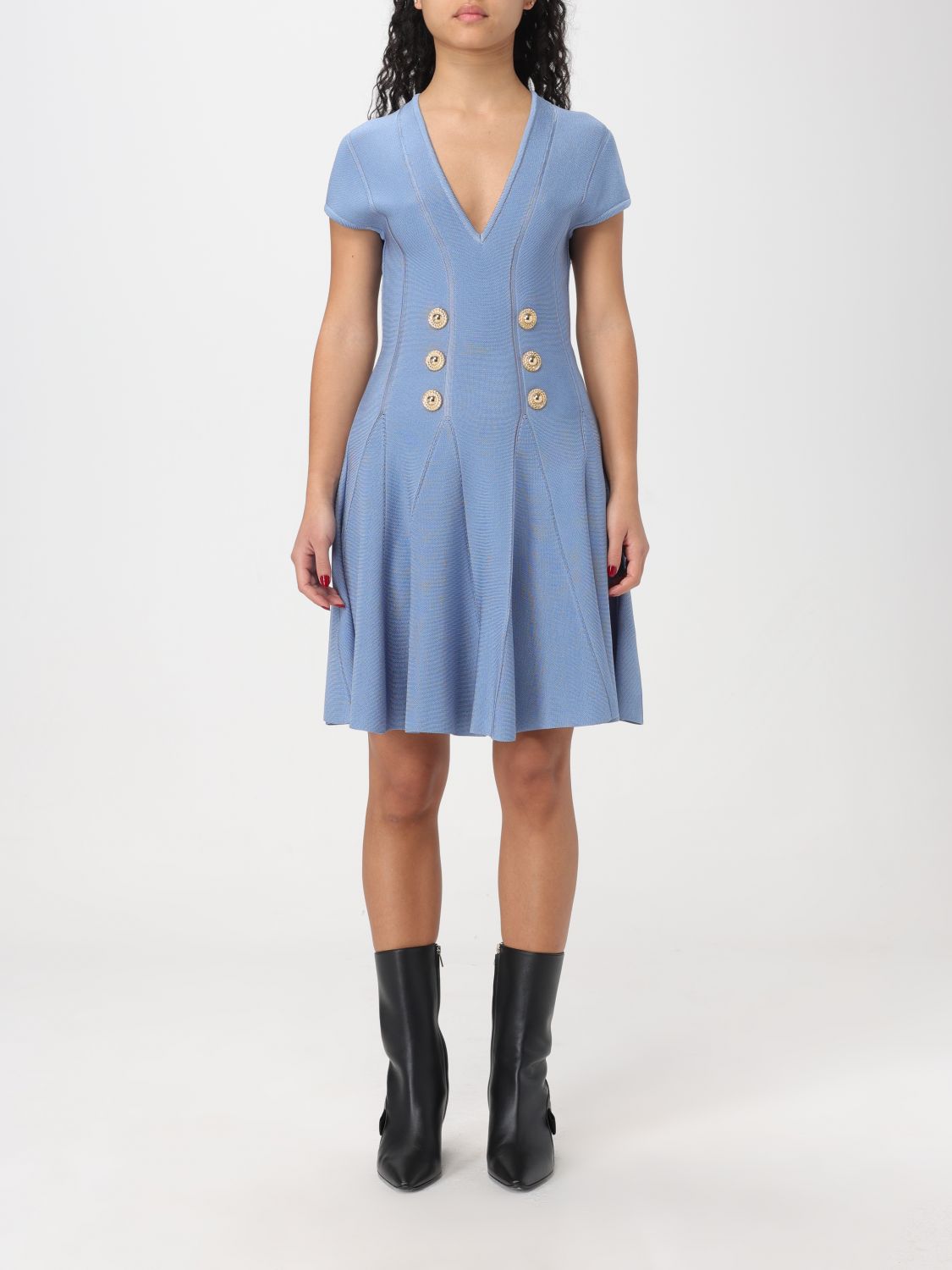 Balmain Dress BALMAIN Woman colour Blue