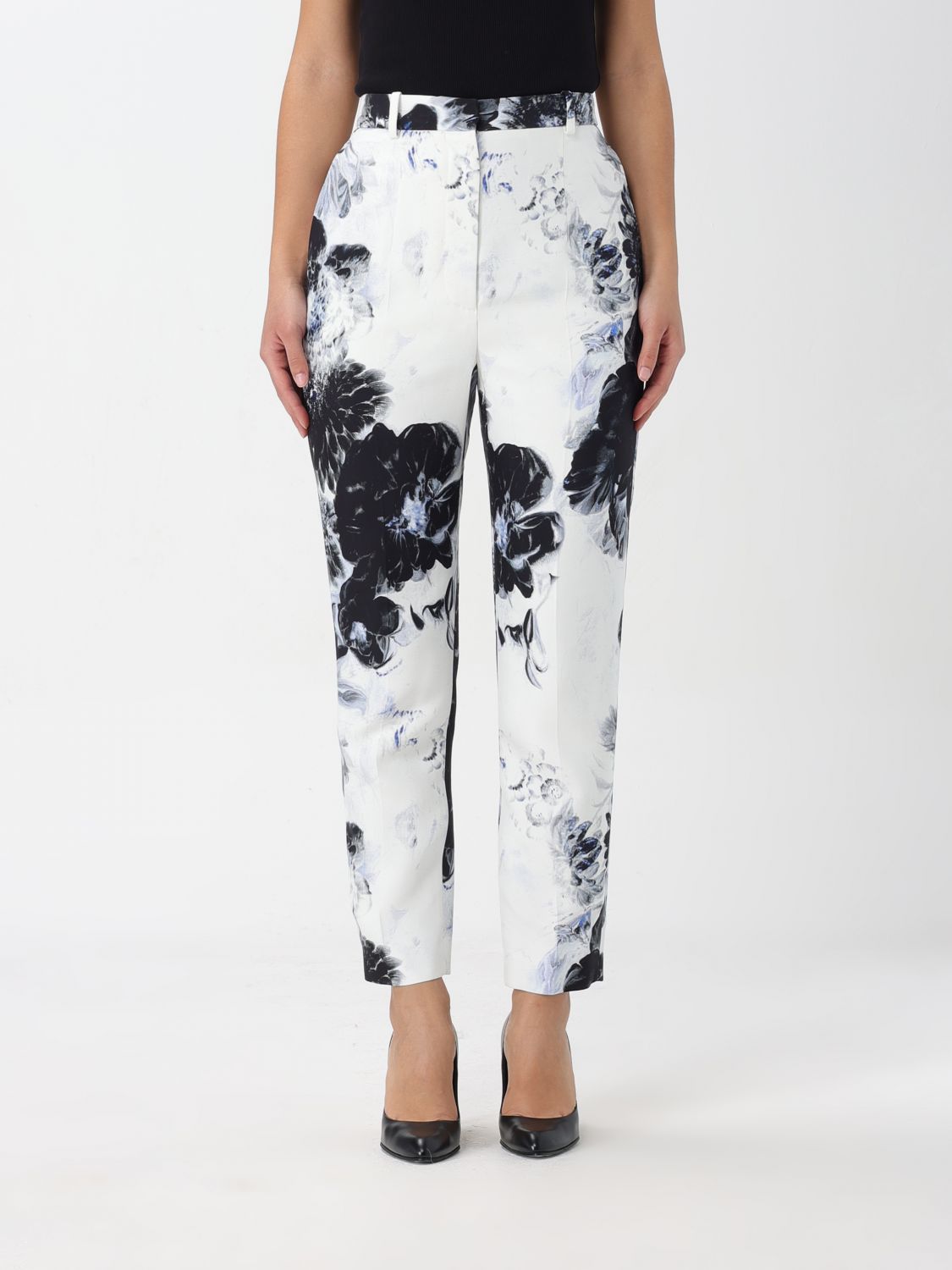 Alexander McQueen Trousers ALEXANDER MCQUEEN Woman colour White