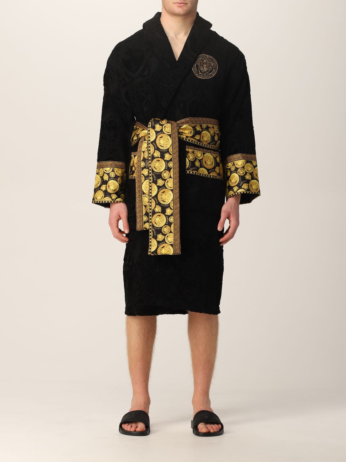 Versace Home Versace Home bathrobe with baroque pattern
