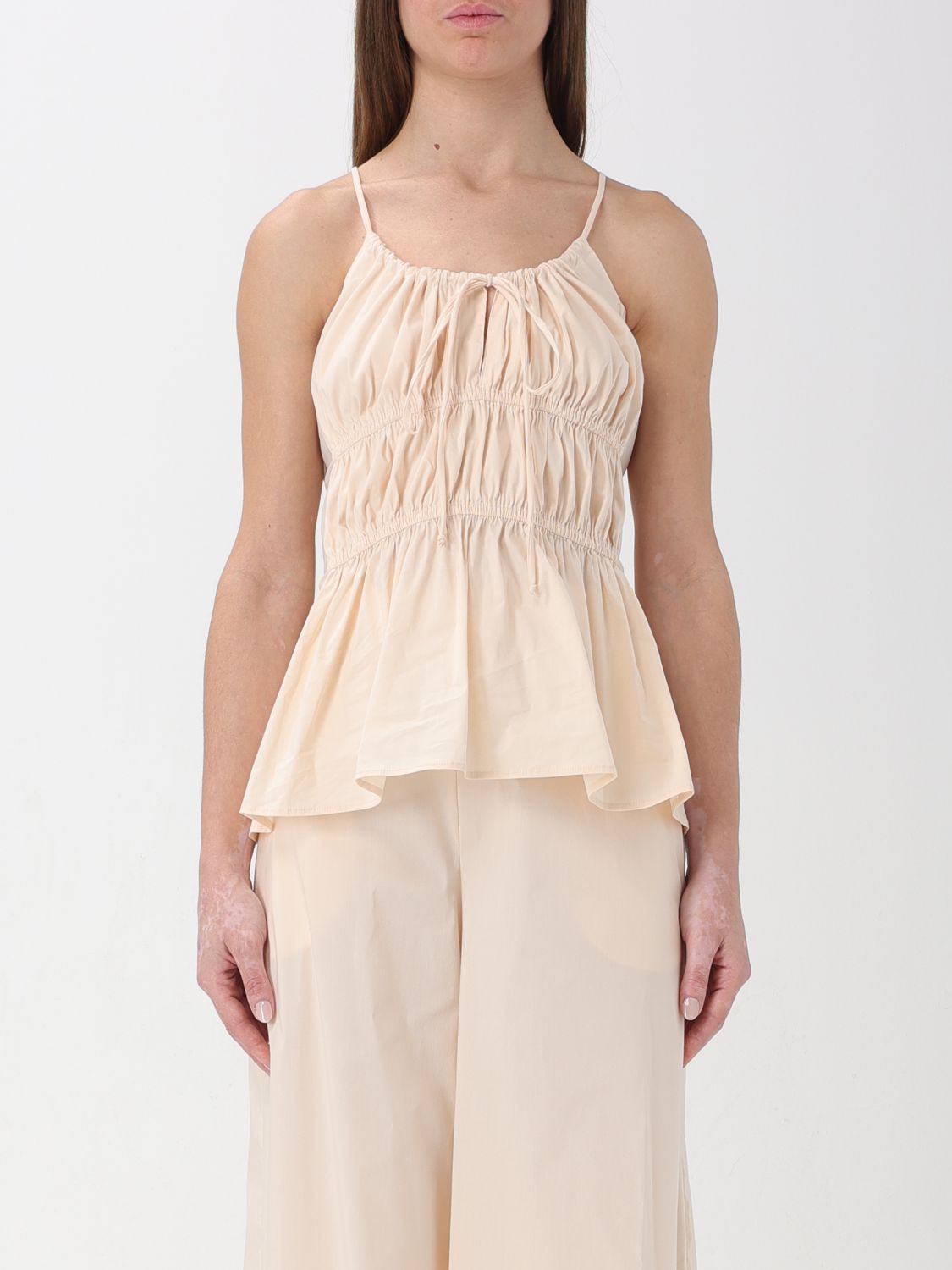 Liviana Conti Top LIVIANA CONTI Woman colour Beige