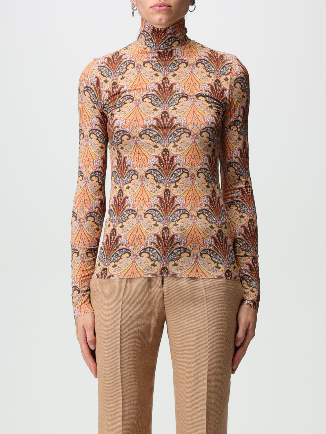 Etro Top ETRO Woman colour Brown