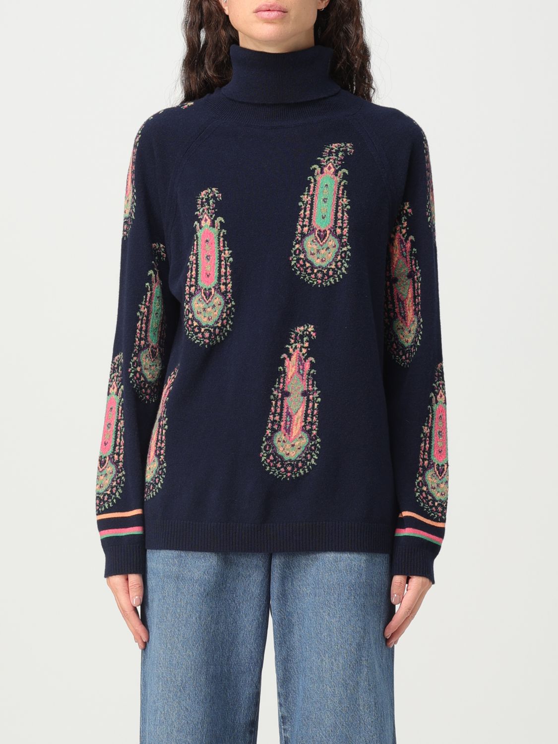 Etro Jumper ETRO Woman colour Blue