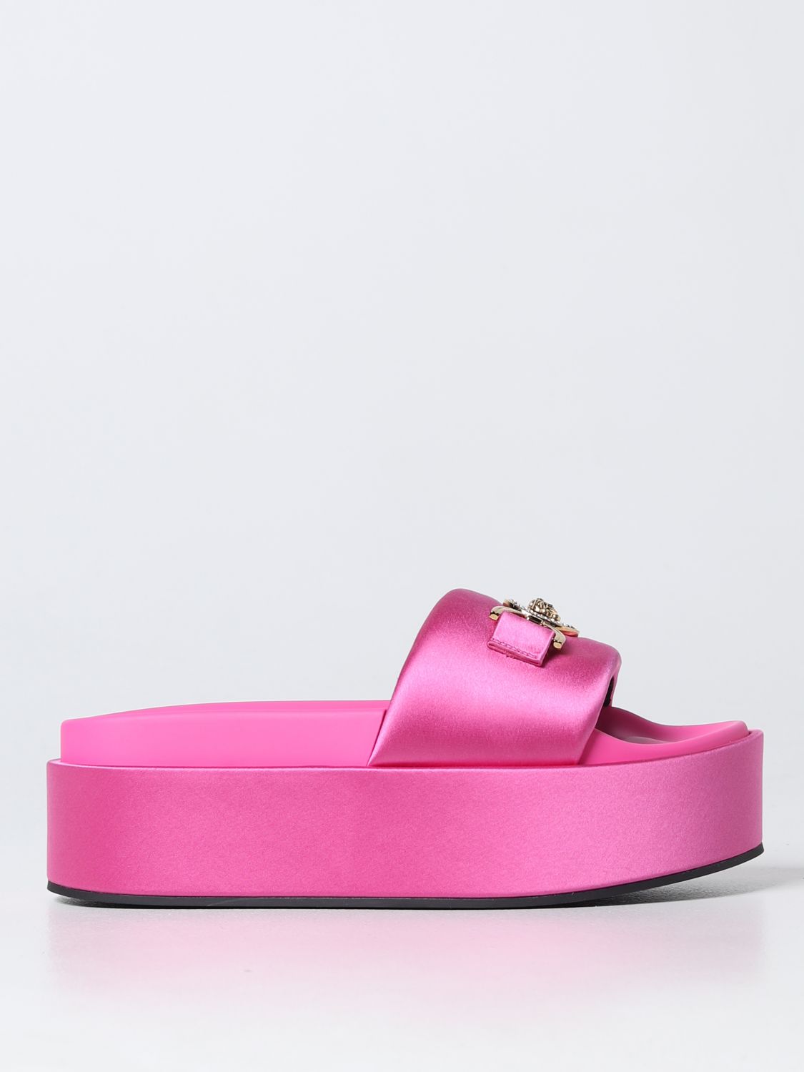 Versace Flat Sandals VERSACE Woman colour Pink