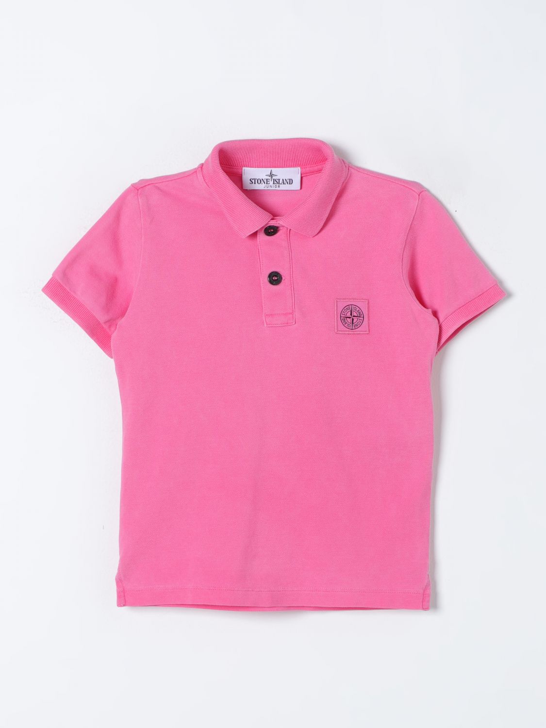 Stone Island Junior Polo Shirt STONE ISLAND JUNIOR Kids colour Fuchsia