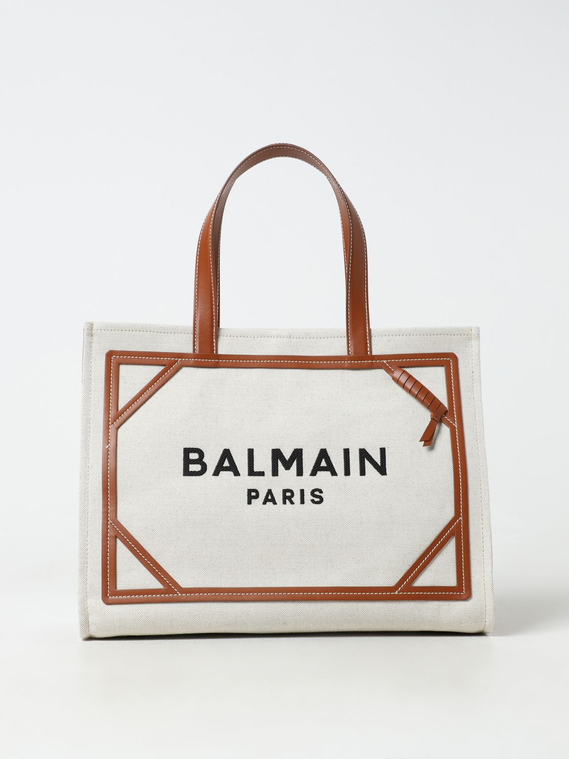 Balmain Tote Bags BALMAIN Woman colour Beige