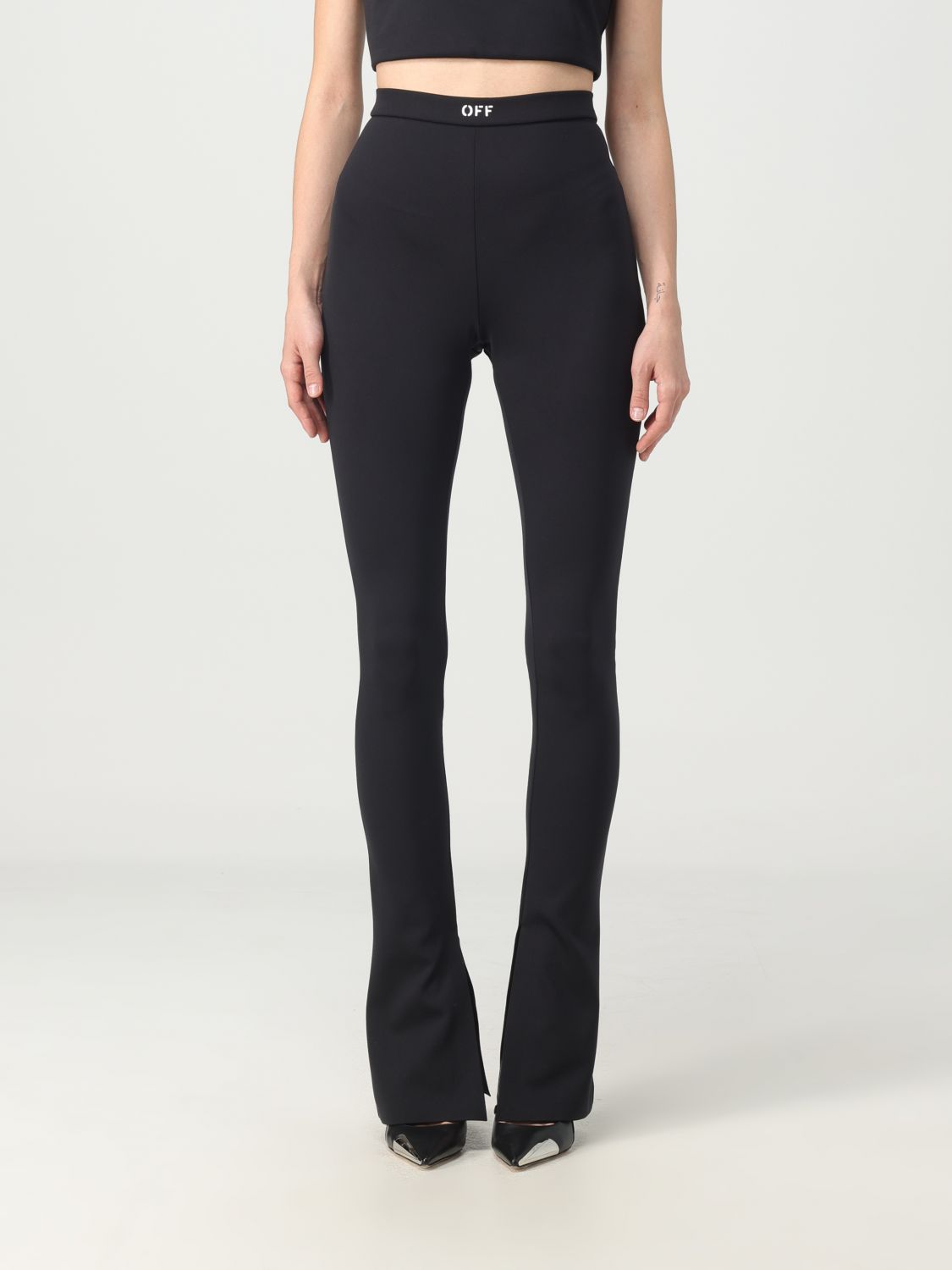 OFF-WHITE Trousers OFF-WHITE Woman colour Black