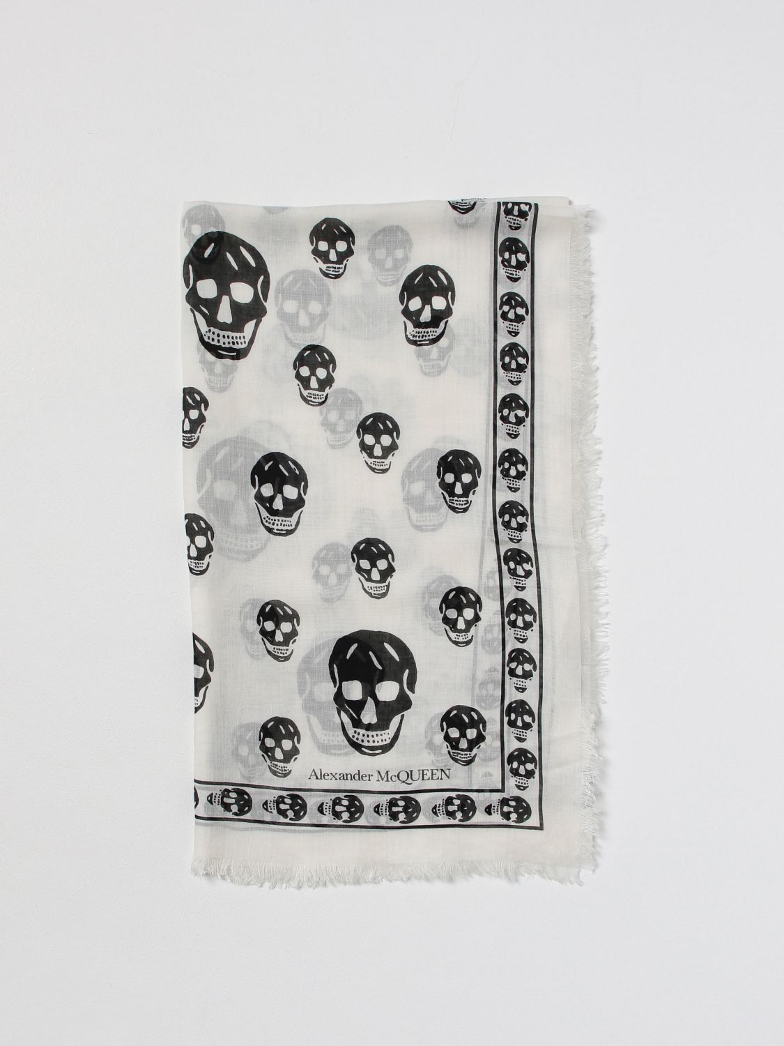 Alexander McQueen Scarf ALEXANDER MCQUEEN Men colour White