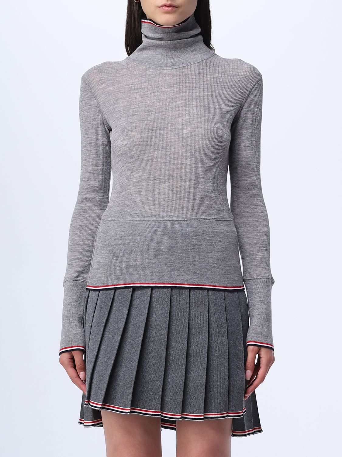 Thom Browne Jumper THOM BROWNE Woman colour Grey