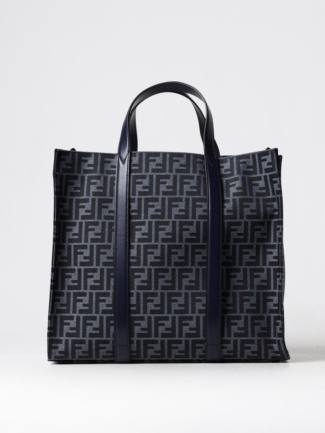 FENDI Fendi shopping bag in fabric with jacquard FF monogram