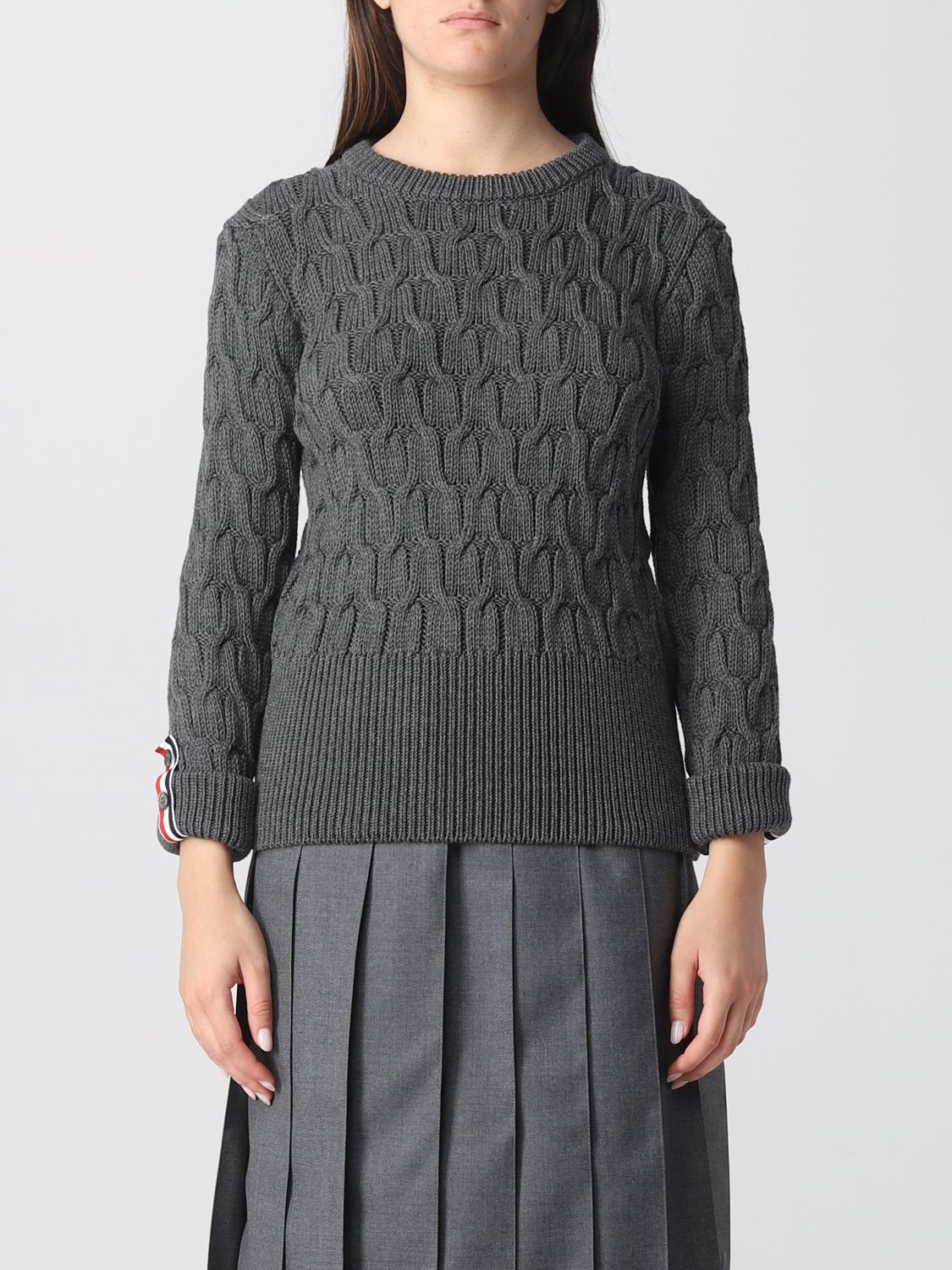 Thom Browne Jumper THOM BROWNE Woman colour Grey